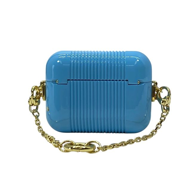Fendi Airpods Case Earphone Key Holder Charm Light Blue — view 2