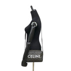 Celine Triomphe Messenger Medium Leather Mini Shoulder Bag Pochette Black 33540 — view 3
