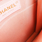 Chanel Chain Shoulder Boy As0130 Tweed And Lambskin Pink — view 7