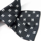 Chanel Barrette Aaa821 25 P Coco Mark Ribbon Black Silk Hair Accessory — view 5