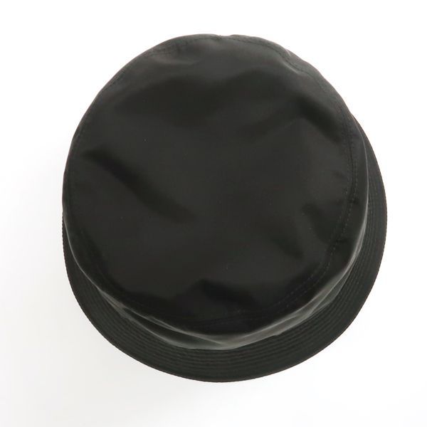 Prada Bucket Hat 1 Hc137 2 DMI Re-Nylon M Size Triangle Plate — view 3
