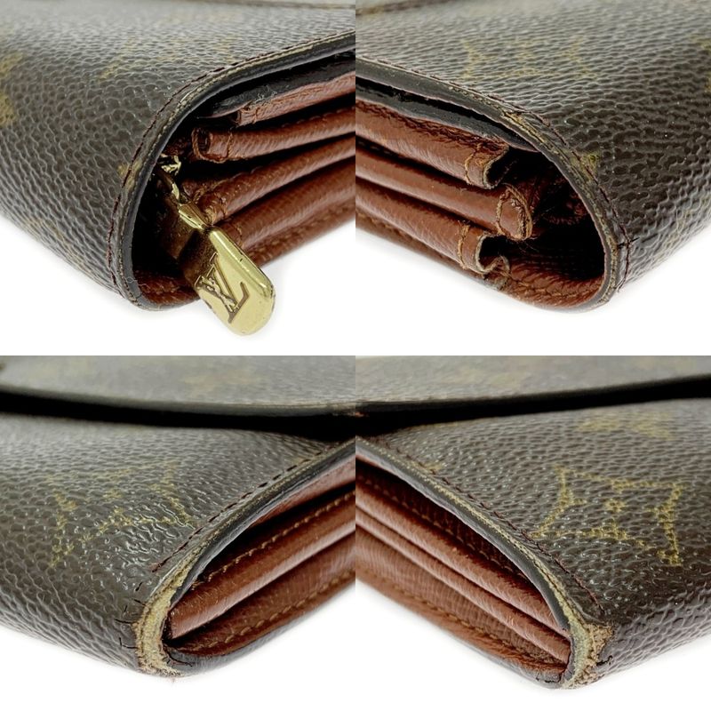 Louis Vuitton Monogram Pochette Porte Monet Cles Di Brown — view 5