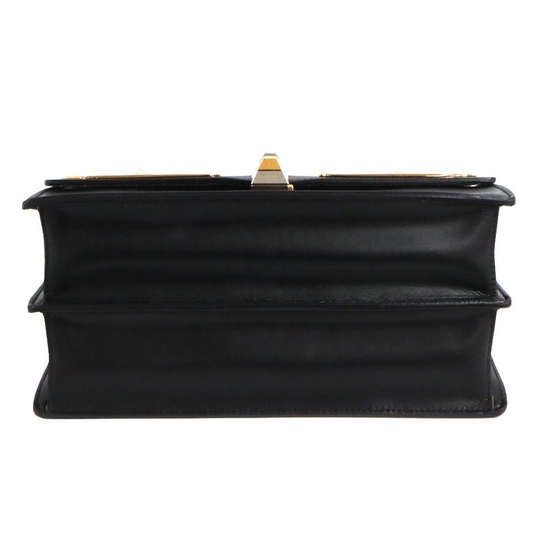 Fendi Monster Canai 2-Way Shoulder 8 Bt283 Black Leather — view 4