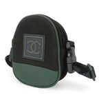 Chanel Shoulder Bag Canvas Black Khaki Pochette Sport 8 Series — view 2