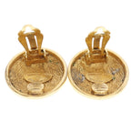 Chanel Coco Mark Quilted Vintage Gold Plated 18.0 g Earrings — view 6