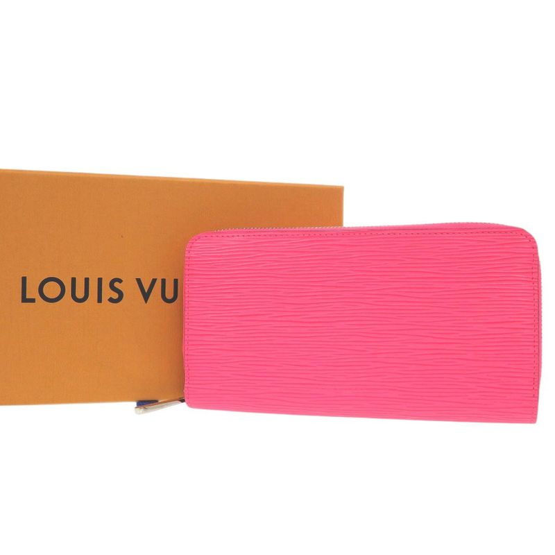 Louis Vuitton Epi Leather Round Zip Wallet Zippy Long Pink — view 2