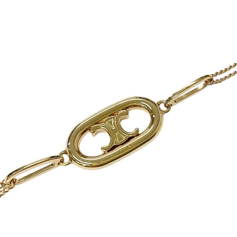 Celine Bracelet Bangle Cuff Gold Triomphe — view 6