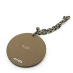 Hermes Bag Charm Leather Silver 925 Brown Wild Boar 2007 — view 2