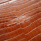 Hermes Lucy PM Tote Bag Niloticus Leather Brown 0125 — view 3
