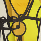 Hermes Carre 45 ROBE DU SOIR Silk Yellow Scarf 1884 — view 4