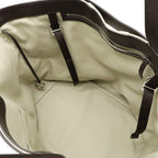 Bottega Veneta Arco Tote Bag Canvas Leather Beige Dark Brown V44 — view 9