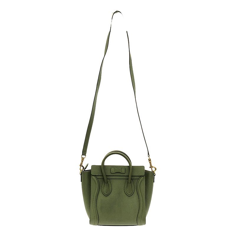 Celine Nano Luggage Handbag 15 lk Khaki — view 3