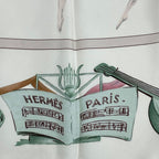 Hermes Carre 90 LA Dance Ballet Dancer Ballerina Scarf Silk Beige — view 6