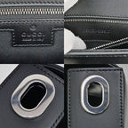 Gucci Clutch Bag Shoulder Leather Black — view 8