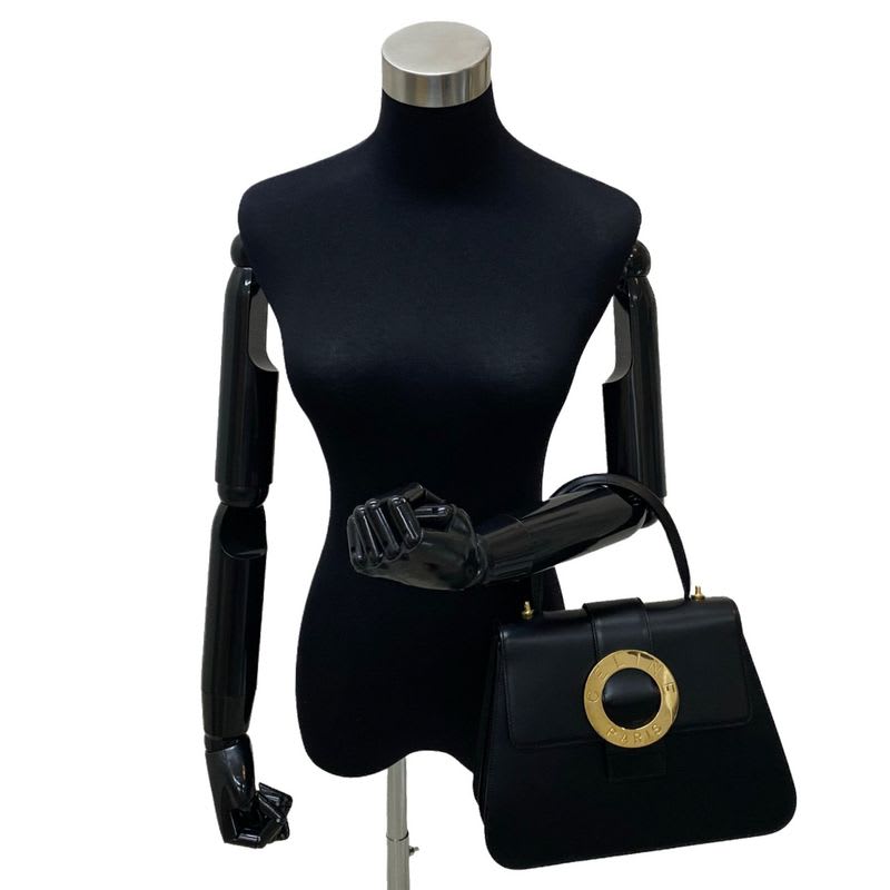 Celine Circle Logo Hardware Calf Leather