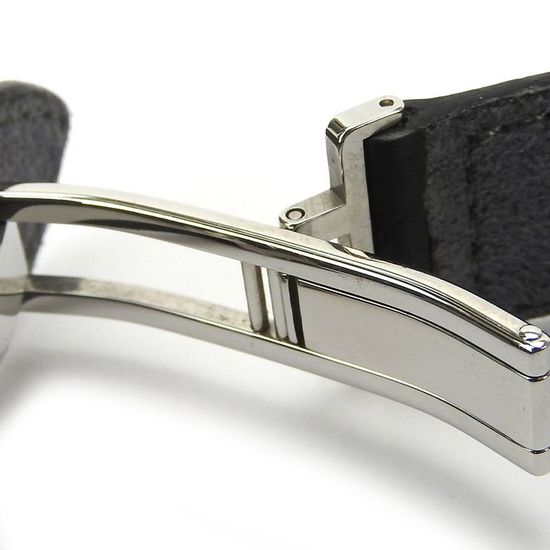 Louis Vuitton Bracelet Vu Good Luck Leather Black Silver Hardware — view 9
