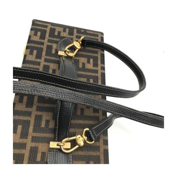 Fendi Zucca Trunk Vanity 2-Way Hand Bag Brown — view 7