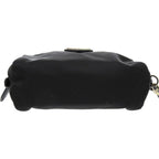 Prada 1 Ne175 Nylon with Strap Silver Hardware Black Pouch 0351 — view 4