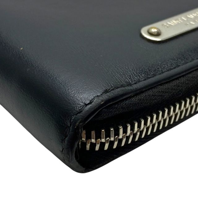 Saint Laurent Paris Fold Wallet Compact Round Zipper Leather — view 3