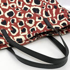 Gucci Tote Bag Red Black Leopard — view 6