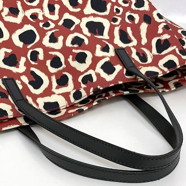 Gucci Tote Bag Red Black Leopard — view 6