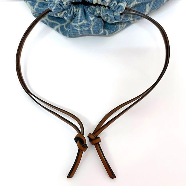 Loewe Draw String Pouch Ring Light Blue — view 9