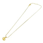 Christian Dior GP Rhinestone CD Logo Necklace Gold — view 4