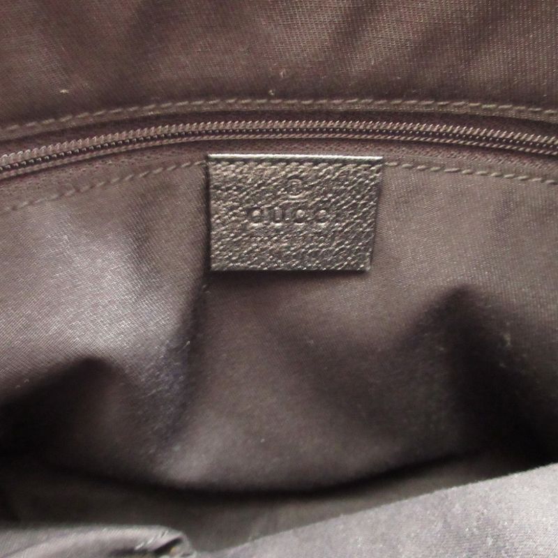 Gucci Abby GG Canvas Leather Hobo Black Shoulder Bag 1650 — view 7