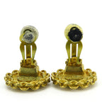 Chanel Earrings Coco Mark Metal Gold Accessories 95 P Plated — view 5