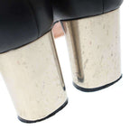 Celine Bambam Side Zip Metal Heel Ankle Boots Black 36 1 2 — view 7