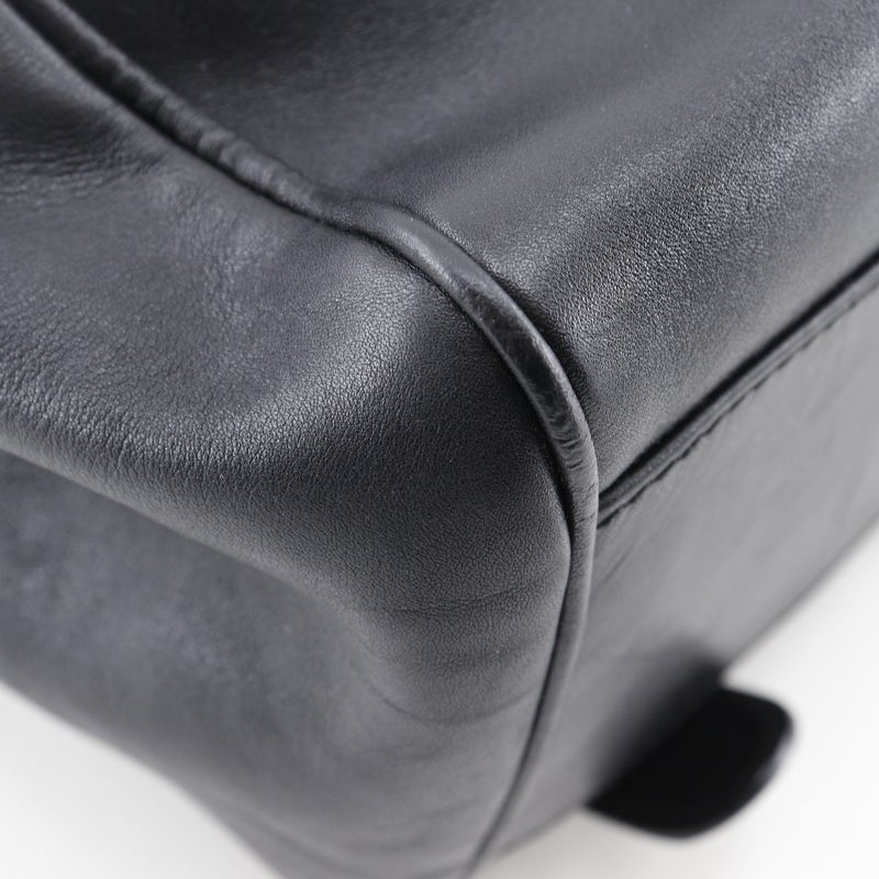 Gucci Vintage Calf Black Backpack Daypack — view 4