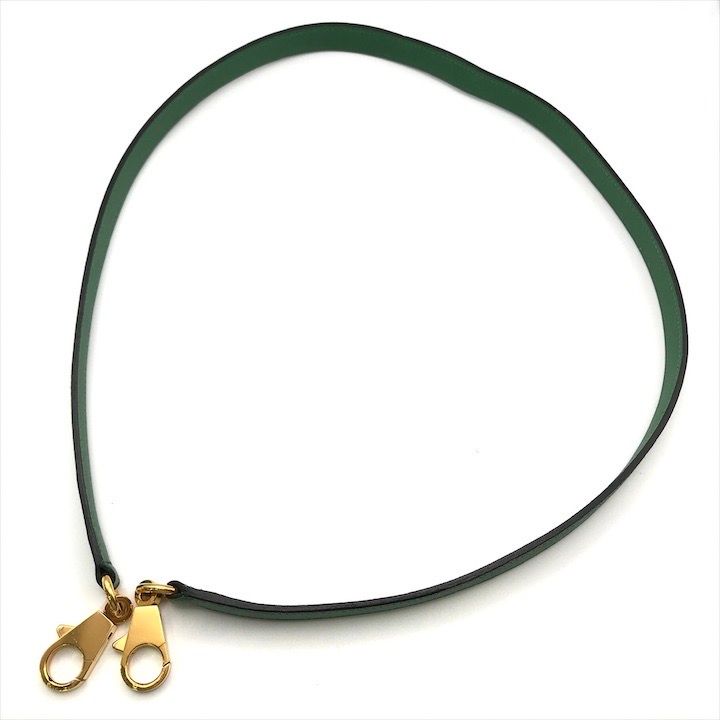Hermes Kelly Bolide Gold Leather Shoulder Strap Bag Green — view 3