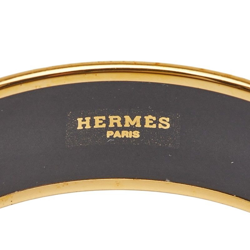 Hermes Emile GM Cloisonne Black Gold Plated — view 5