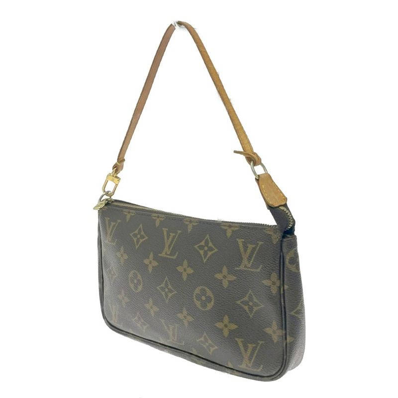 Louis Vuitton Monogram Pochette and Accessoire Pouch Brown — view 3