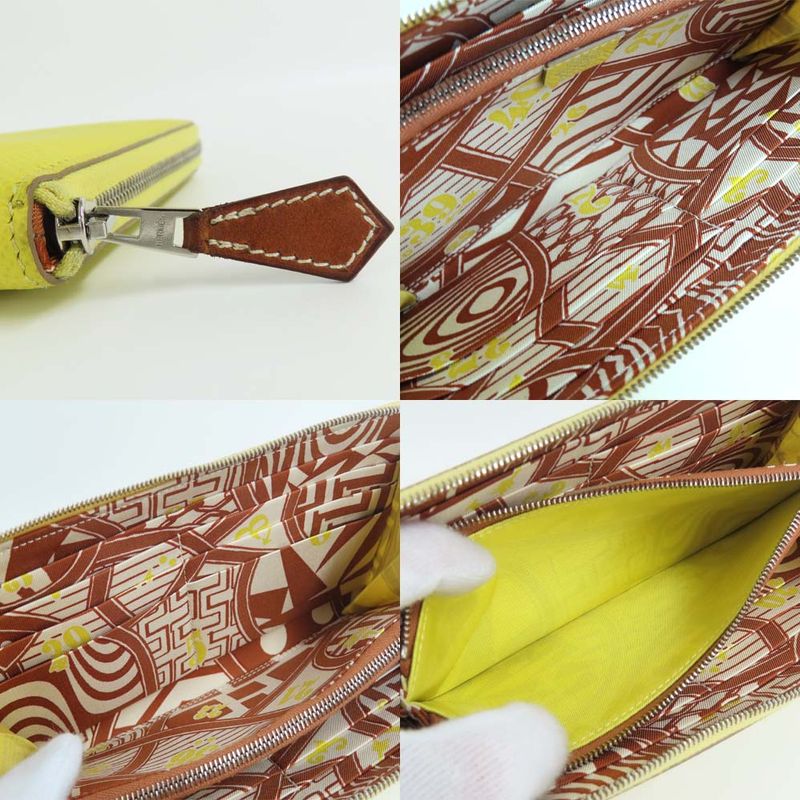 Hermes Azap Long Silk-in Round Zipper Wallet Epson — view 8