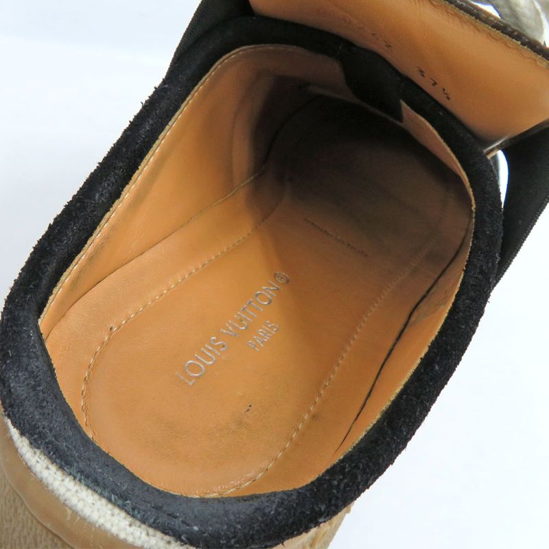 Louis Vuitton Ruth Line Sneakers 1 Abvq8 Monogram 37.5 Noir Black — view 6