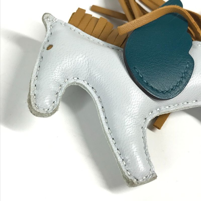 Hermes Charm Pegase Pegasus PM Agnomiro Prime Sesame Blue — view 3