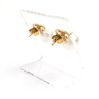 Celine Vintage-Style Gold-Tone and Pearl Earrings — view 4