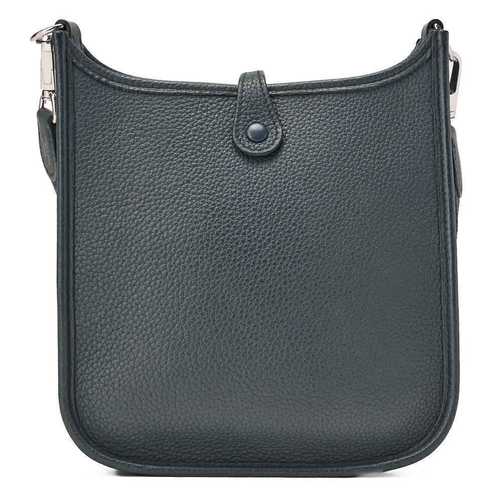 Hermes Evelyne TPM Shoulder Bag Taurillon Clemence Blue Orage — view 5