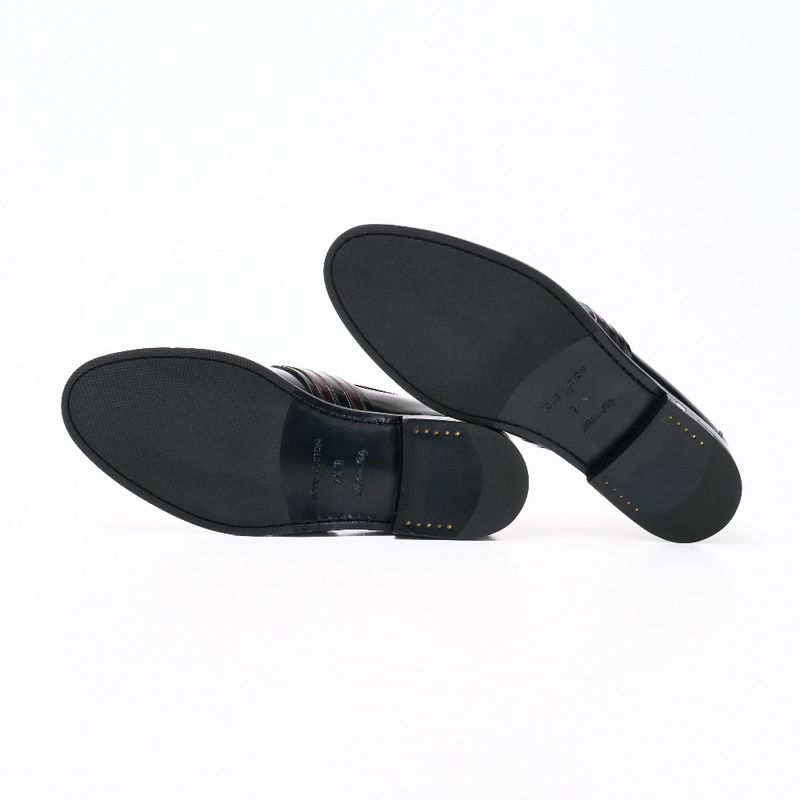 Louis Vuitton Loafers Size 7 1 2 M V-line Leather Shoes — view 9