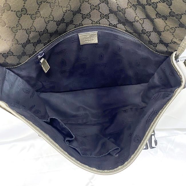 Gucci Shoulder Bag Khaki Green Imprime — view 9