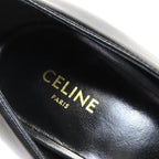 Celine Metal Toe Leather Pumps Black Silver 35 Storage With Bag — view 9