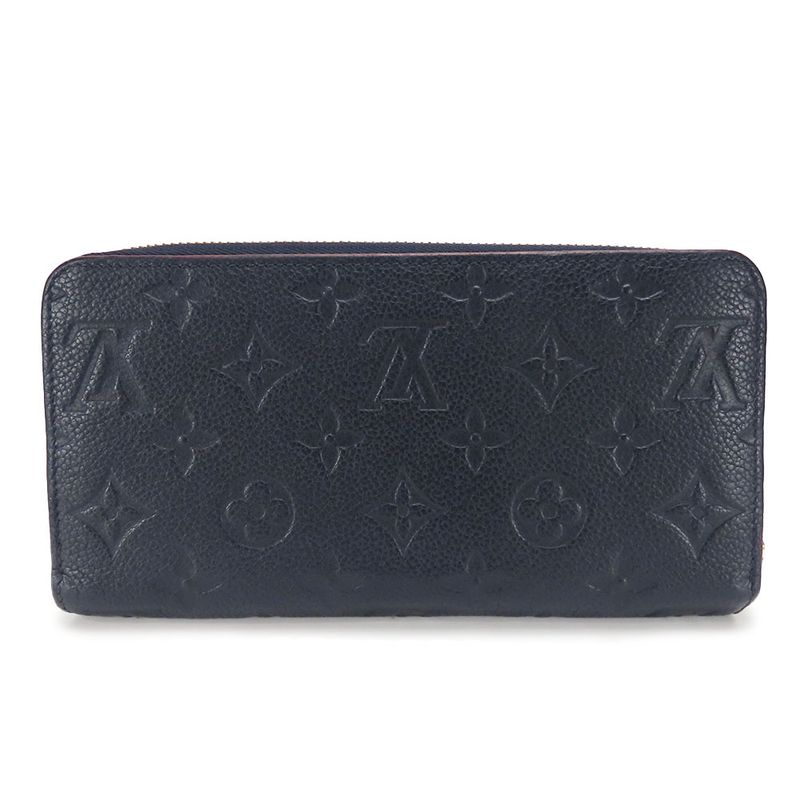 Louis Vuitton Long Wallet Zippy Monogram Empreinte Marine Rouge — view 2