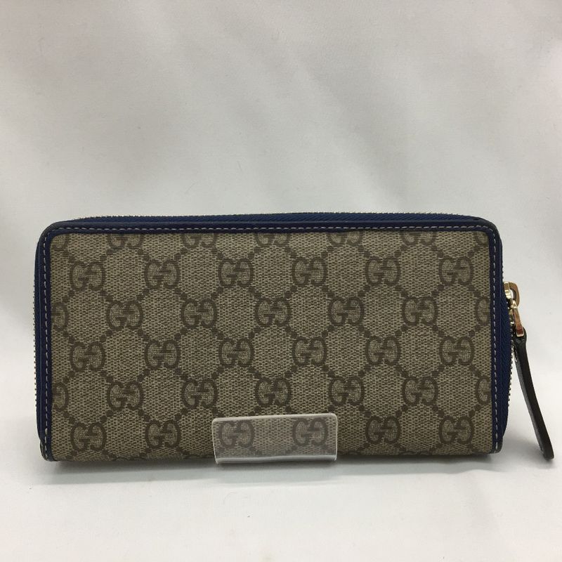 Gucci Long Wallet Round Zipper GG Supreme American Flag — view 2