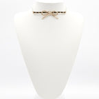 Chanel Choker Gold Coco Mark Ribbon Chain Lambskin — view 8