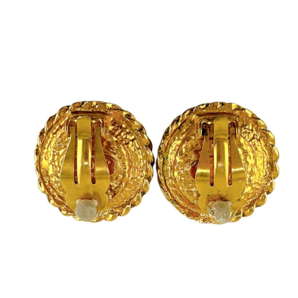 Chanel Vintage Faux Pearl Earrings — view 2