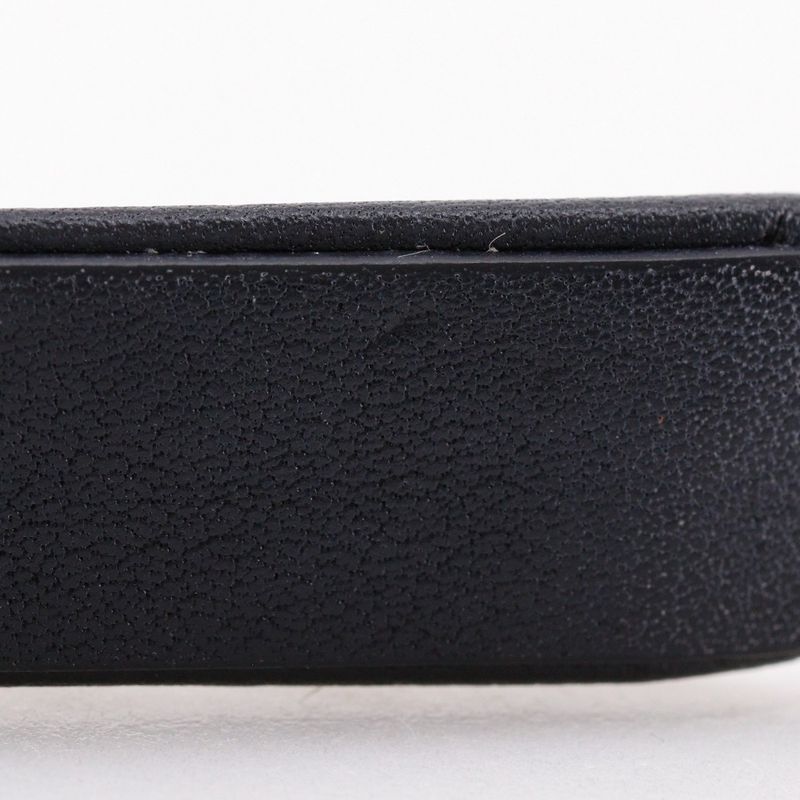 Chanel Headband Coco Mark Chain Lambskin Black Silver — view 8