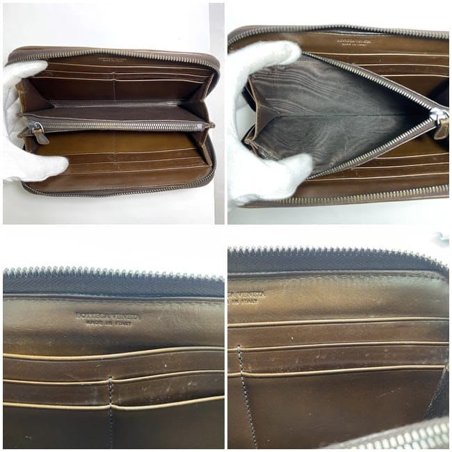 Bottega Veneta Round Zipper Long Wallet Brown — view 9