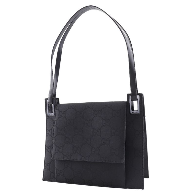 Gucci GG 001.3068 Satin Black Tote Bag — view 2