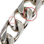 Dior Bracelet Silver Color Logo Rhinestone Accessory Man — view 8